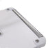 California Umbrellas White 70 lbs Galvanized Steel Base Plate with Roller Wheel Bar for Easy Mobility CAL-CRL070-WHITE