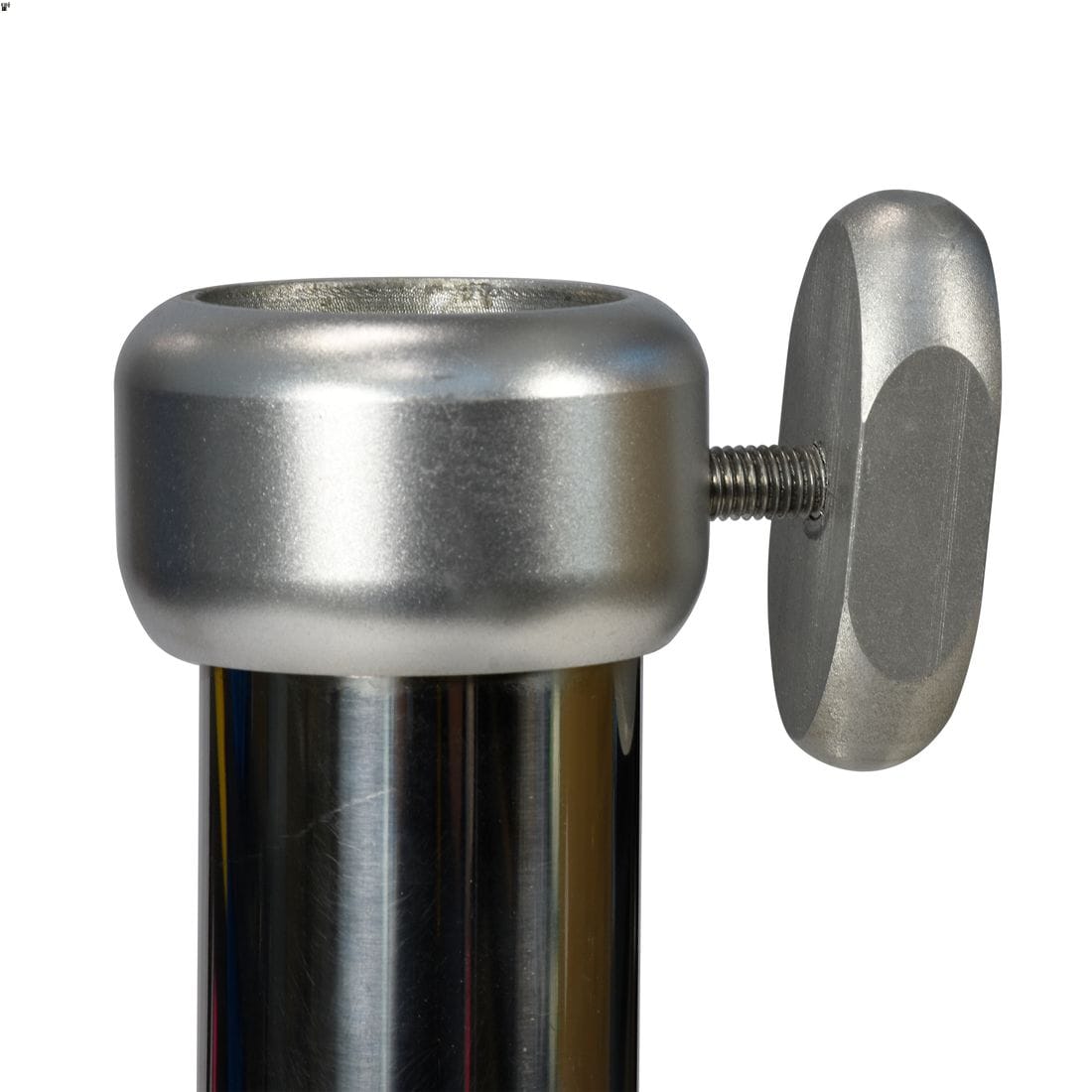 California Umbrellas Silver 100 lb Galvanized Steel Umbrella Base Plate with Casters, Fits 1.5" Pole CAL-CRL100