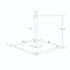 California Umbrellas White 100 lb Galvanized Steel Umbrella Base Plate with Casters, Fits 1.5" Pole CAL-CRL100-WHITE