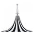 California Umbrellas Jockey Red 8.5' Pagoda Series Sunbrella Fabric Patio Umbrella with White Aluminum Pole and Push Lift CAL-SMPT852174PD-0403