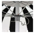 California Umbrellas Jockey Red 8.5' Pagoda Series Sunbrella Fabric Patio Umbrella with White Aluminum Pole and Push Lift CAL-SMPT852174PD-0403