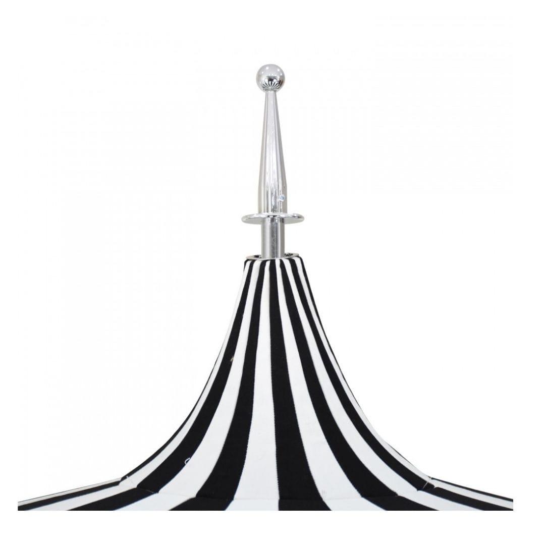 California Umbrellas Sunflower Yellow 8.5' Pagoda Series Sunbrella Fabric Patio Umbrella with White Aluminum Pole and Push Lift CAL-SMPT852174PD-0457