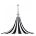 California Umbrellas Sunflower Yellow 8.5' Pagoda Series Sunbrella Fabric Patio Umbrella with White Aluminum Pole and Push Lift CAL-SMPT852174PD-0457