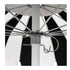 California Umbrellas Sunflower Yellow 8.5' Pagoda Series Sunbrella Fabric Patio Umbrella with White Aluminum Pole and Push Lift CAL-SMPT852174PD-0457