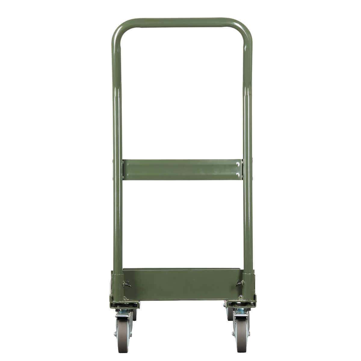 Chivari Heavy Duty Steel Frame Folding Chair Cart with Locking Wheels and Safety Strap - up to 25 chairs CART100HG-HD-AX-T