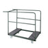 10 Plywood 72" x 30" (6 Foot) Rectangle Folding Tables with Metal Edge + Steel Banquet Table Cart