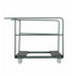 10 Plywood 72" x 30" (6 Foot) Rectangle Folding Tables with Metal Edge + Steel Banquet Table Cart