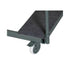 10 Plywood 72" x 30" (6 Foot) Rectangle Folding Tables with Metal Edge + Steel Banquet Table Cart