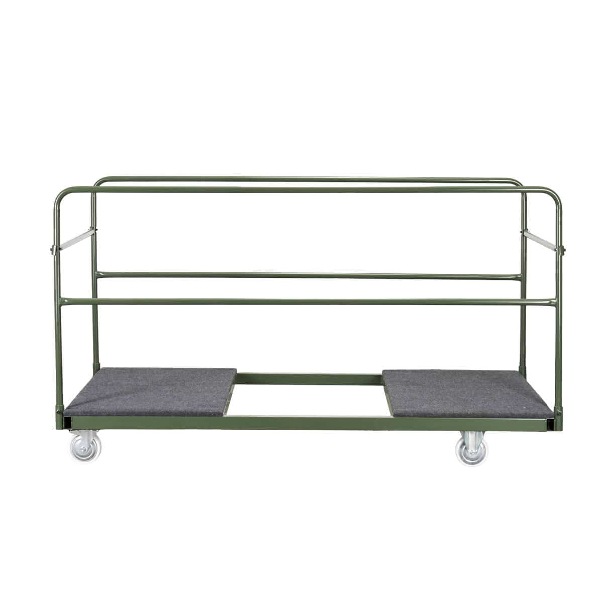 Chivari Extra Large Steel Banquet Table Cart - up to 16 tables CART105HG-AX-T