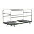 10 Plywood 48" (4 Foot) Round Folding Tables with Metal Edge + Extra Large Steel Banquet Table Cart