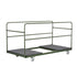 8 Plywood 72" (6 Foot) Round Folding Tables with Vinyl Edge + Extra Large Steel Banquet Table Cart