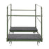 8 Plywood 60" (5 Foot) Round Folding Tables with Vinyl Edge + Extra Large Steel Banquet Table Cart