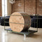 10 Plywood 48" (4 Foot) Round Folding Tables with Metal Edge + Extra Large Steel Banquet Table Cart
