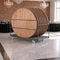 8 Plywood 72" (6 Foot) Round Folding Tables with Vinyl Edge + Extra Large Steel Banquet Table Cart