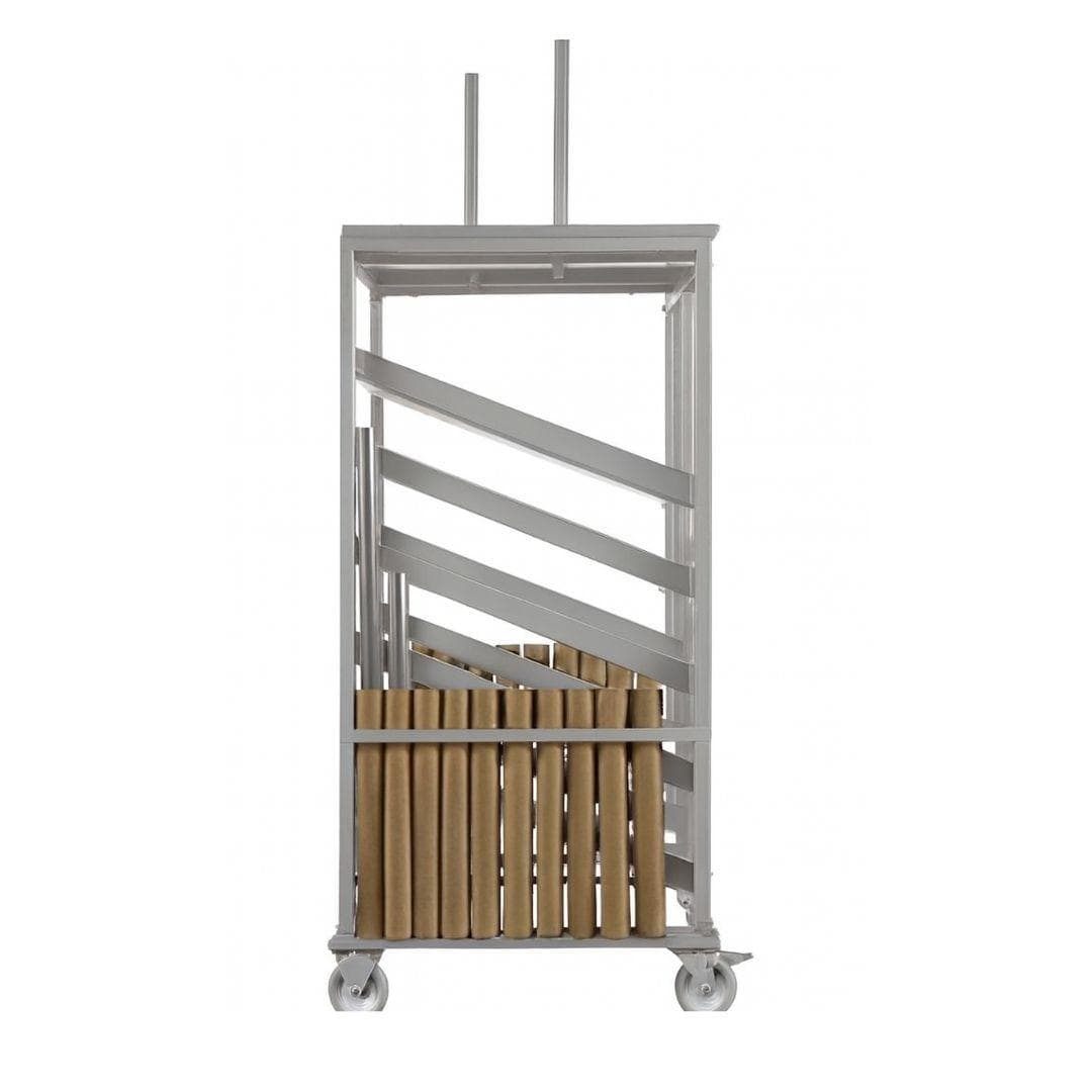 Chivari Steel Table Cart for 30" Cocktail Table Kits - up to 10 Tables CART109G-30-AX-T