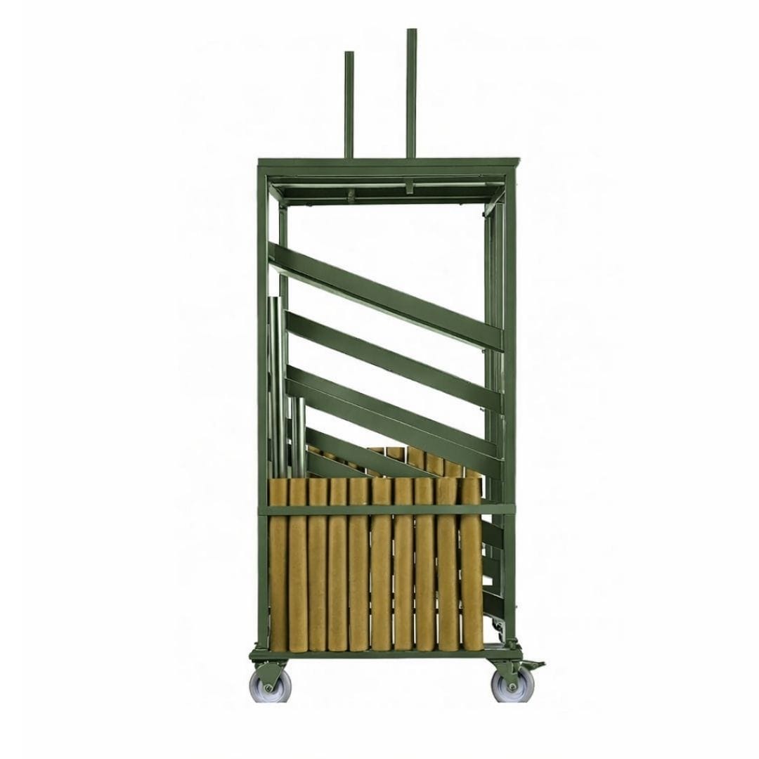 Chivari Steel Table Cart for 30" Cocktail Table Kits - up to 10 Tables CART109HG-30-AX-T