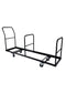 Chivari Black Extra Large Steel Folding Chair Cart for Poly Resin Bamboo and Wood Folding Chairs - up to 50 chairs CART111-AX-T