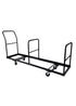 Chivari Black Extra Large Steel Folding Chair Cart for Poly Resin Bamboo and Wood Folding Chairs - up to 50 chairs CART111-AX-T