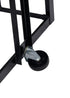 Chivari Black Extra Large Steel Folding Chair Cart for Poly Resin Bamboo and Wood Folding Chairs - up to 50 chairs CART111-AX-T