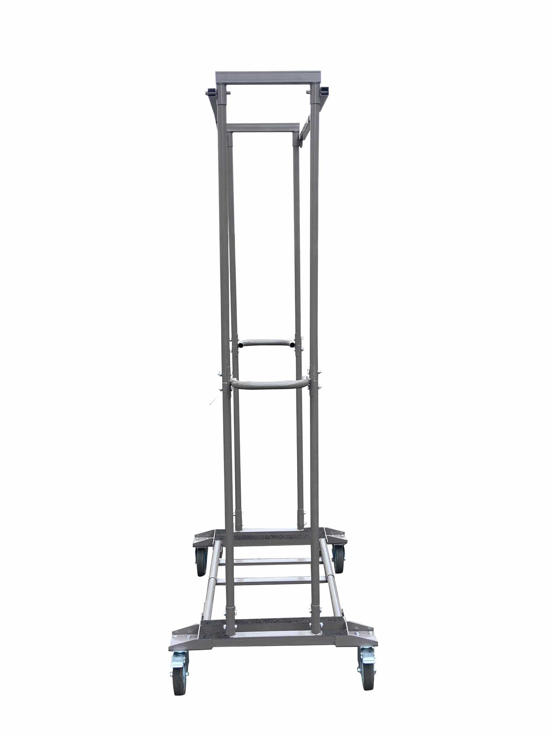 Chivari Adjustable Cart 113G for Resin, Poly, Bamboo, Barcelona Bistro and Metal Folding Chairs - up to 63 chairs CART113G-AX