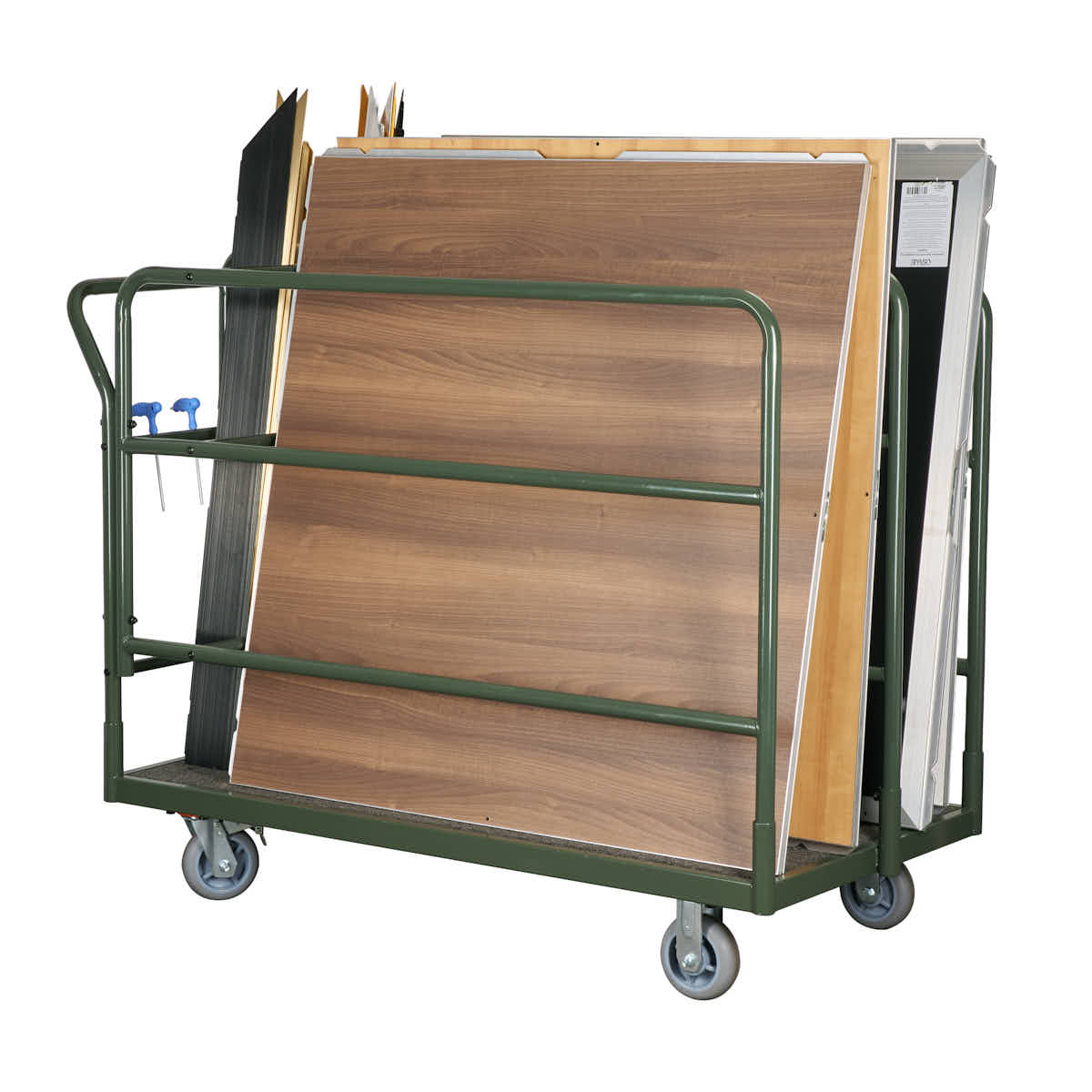 Chivari Dance Floor Cart Holds up to 24 Panels with Extra Wide 6" Wheels CART114HGDF-AX