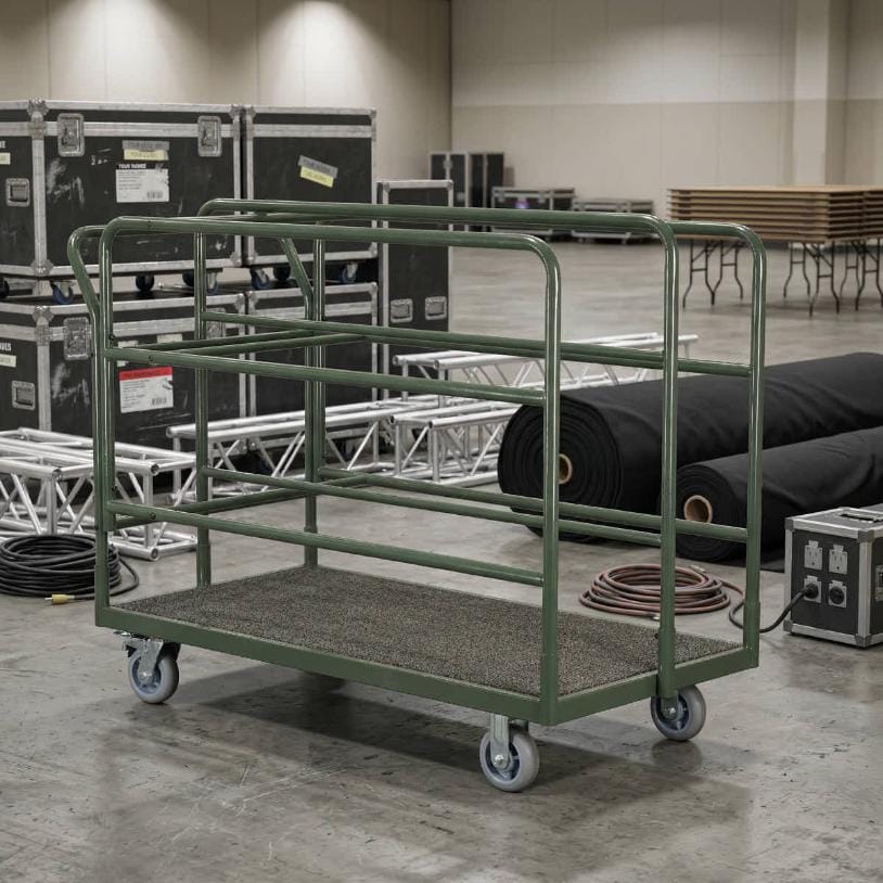 Chivari Dance Floor Cart Holds up to 24 Panels with Extra Wide 6" Wheels CART114HGDF-AX