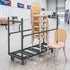 Chivari The Moover 115G Vertical Stacking Chair Cart, Open Deck, Holds Up To 32 Chairs CART115HG-AX
