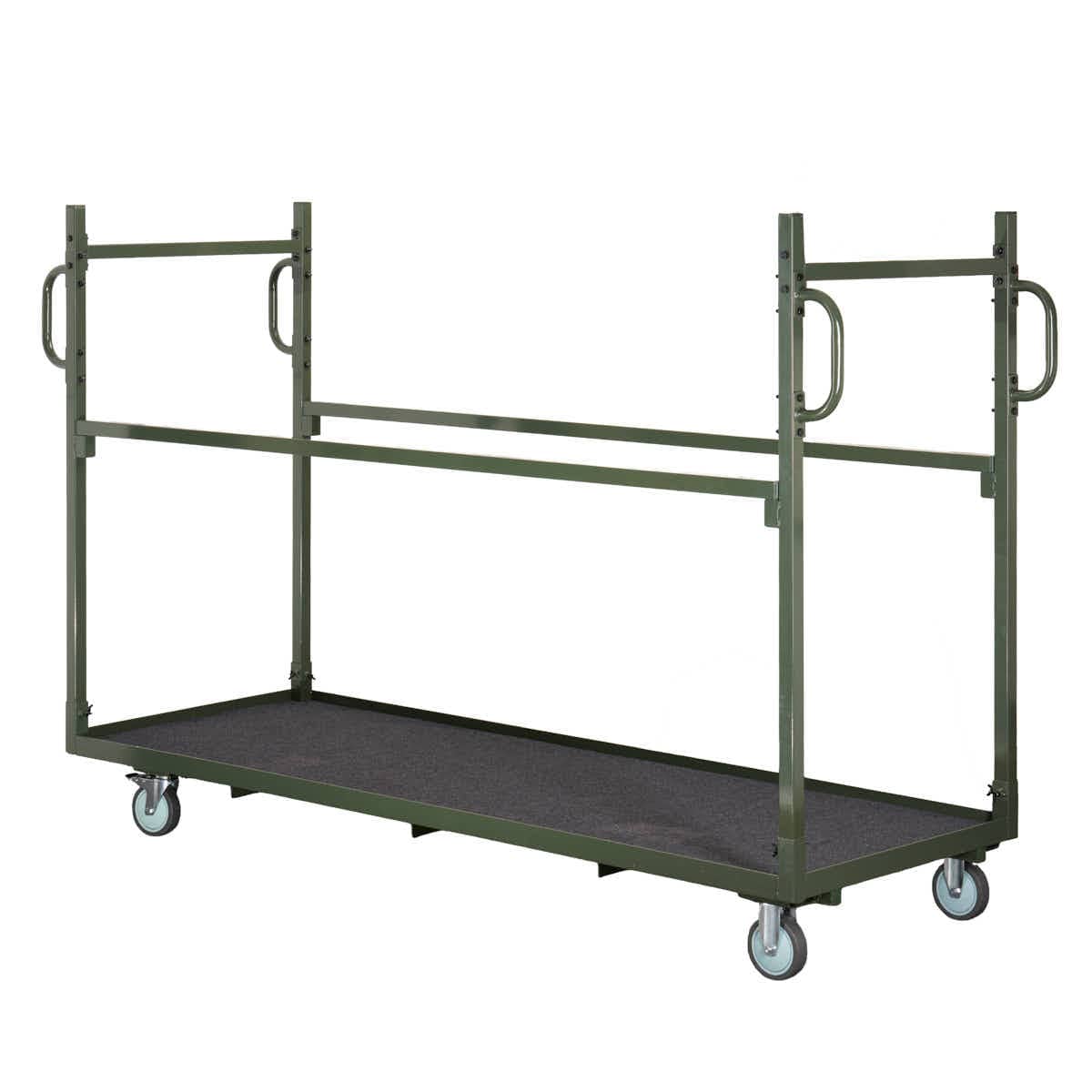 Chivari The Moover 115G Vertical Stacking Chair Cart, Carpeted Plywood Deck, Holds Up To 32 Chairs CART115HG-PC-AX