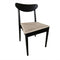Chivari Black Wood Antler Chair with Natural Rope Seat CAWB-SHRNT-KT