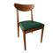 Chivari Chestnut Wood Antler Chair with Hunter Green Vinyl Cushion CAWC-SHVHG-KT