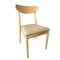 Chivari Natural Wood Antler Chair with Taupe Vinyl Cushion CAWN-SHVTP-KT