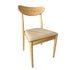 Chivari Natural Wood Antler Chair with Taupe Vinyl Cushion CAWN-SHVTP-KT