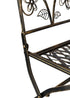 Chivari Rustic Matte Black Barcelona Bistro Folding Chair CBBMB-AX-T