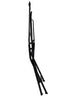 Chivari Rustic Matte Black Barcelona Bistro Folding Chair CBBMB-AX-T