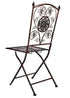Chivari Distressed Bronze Barcelona Bistro Folding Chair CBBMBR-AX-T