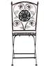 Chivari Distressed Bronze Barcelona Bistro Folding Chair CBBMBR-AX-T