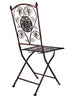 Chivari Distressed Bronze Barcelona Bistro Folding Chair CBBMBR-AX-T