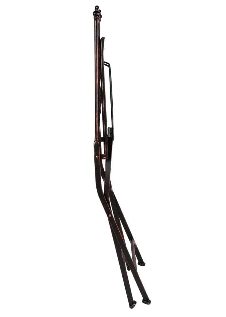 Chivari Distressed Bronze Barcelona Bistro Folding Chair CBBMBR-AX-T