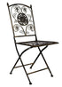 Chivari Vintage Copper Gold Brushed Barcelona Bistro Folding Chair CBBMC-AX-T