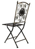 Chivari Vintage Copper Gold Brushed Barcelona Bistro Folding Chair CBBMC-AX-T