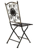 Chivari Vintage Copper Gold Brushed Barcelona Bistro Folding Chair CBBMC-AX-T