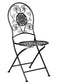 Chivari Barcelona Bistro Chair Black with Round Seat and Back CBBMRB-AX-T