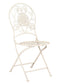 Chivari Barcelona Bistro Chair Antique White with Round Seat and Back CBBMRW-AX-T