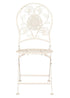 Chivari Barcelona Bistro Chair Antique White with Round Seat and Back CBBMRW-AX-T