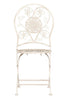 Chivari Barcelona Bistro Chair Antique White with Round Seat and Back CBBMRW-AX-T