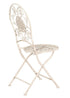 Chivari Barcelona Bistro Chair Antique White with Round Seat and Back CBBMRW-AX-T