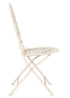 Chivari Barcelona Bistro Chair Antique White with Round Seat and Back CBBMRW-AX-T