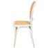 Chivari White Distressed Bent Cane Resin Chair CBCWD-ZG-T