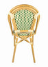 Toulouse Beige and Green French Bistro Patio Dining Chair CBPW-AX-T