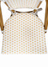 Toulouse Scratch and Dent White and Beige French Bistro Patio Dining Chair CBPWB-AX-T-SD